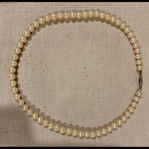 VINTAGE JAPAN FAUX PEARL CHOKER  NECKLACE